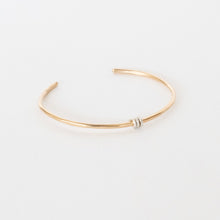 Load image into Gallery viewer, Handcrafted Jewelry-Gold Filled Bracelet with Sterling Silver Triple Wrap
