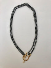 Load image into Gallery viewer, Large Brass Toggle Necklace
