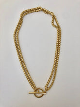 Load image into Gallery viewer, Large Brass Toggle Necklace
