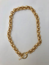 Load image into Gallery viewer, Large Brass Toggle Necklace

