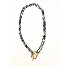 Load image into Gallery viewer, Large Brass Toggle Necklace
