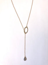 Load image into Gallery viewer, Dainty Oval Lariat
