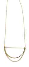 Load image into Gallery viewer, Dainty Brass U
